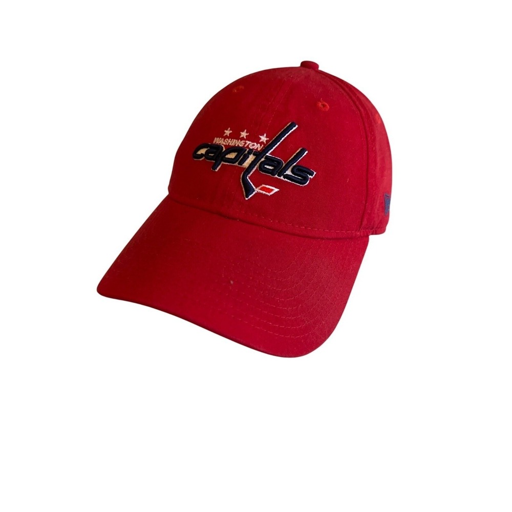 Washington Capitals Womens Red New Era Adjustable Strapback Hat 9Twenty 100% Cot